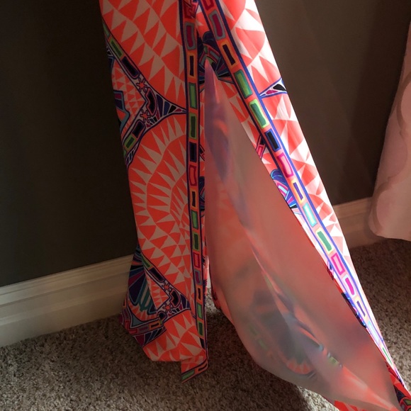 Mara Hoffman Maxi Dress Cut Out Back Orange - Picture 11 of 11